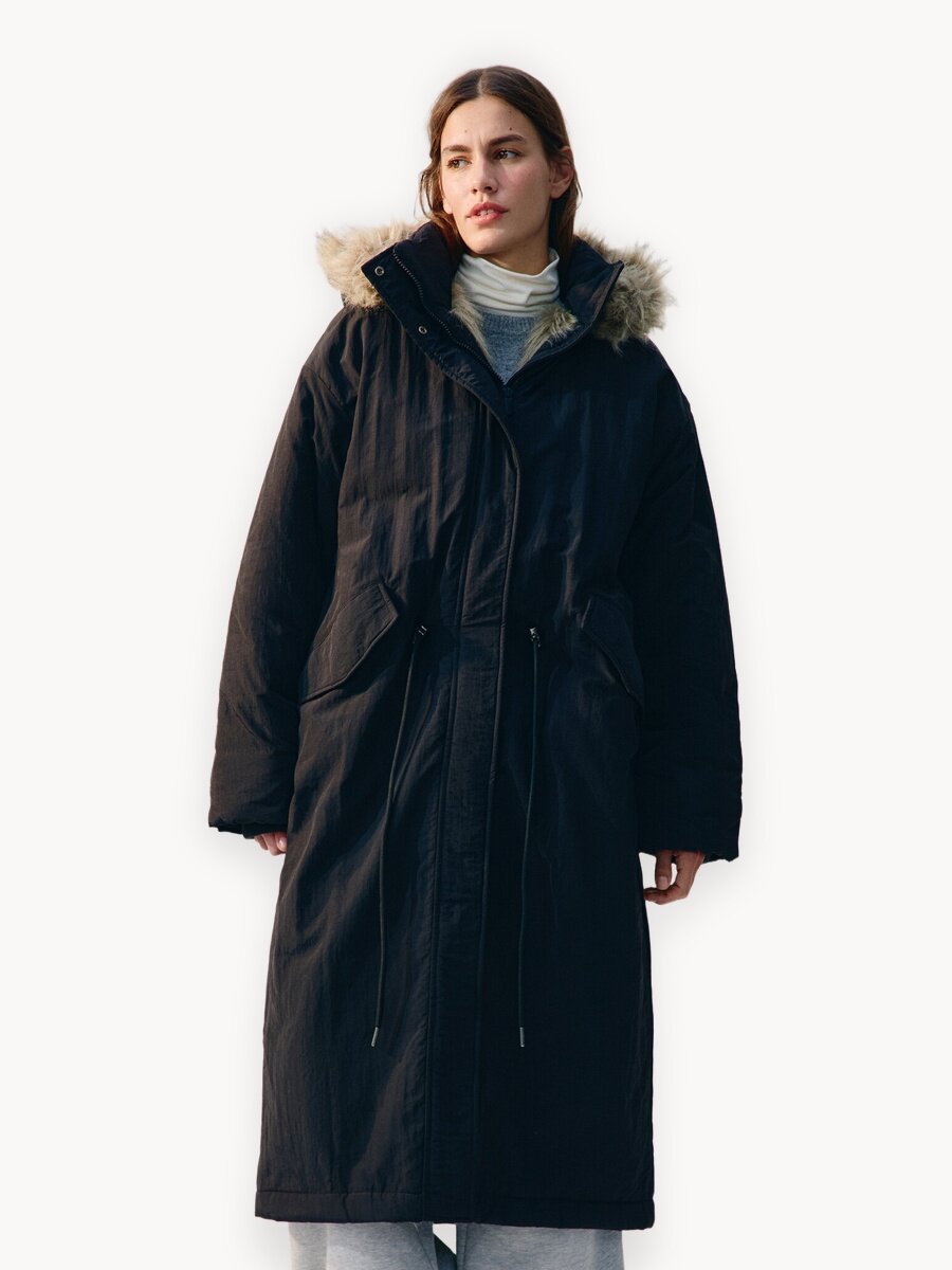 Парка Befree Woman Mix&Match, размер L, черный