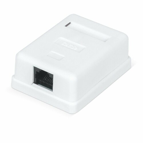 Розетка WRLINE комп. RJ45 1 кат.5E UTP бел. (упак:1шт)