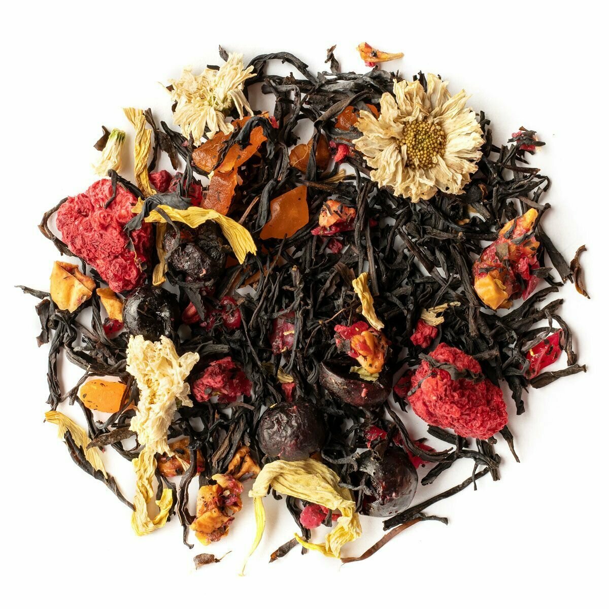 Черный чай "Секрет гейши" / Цейлонский фруктовый ягодный листовой чай для заваривания