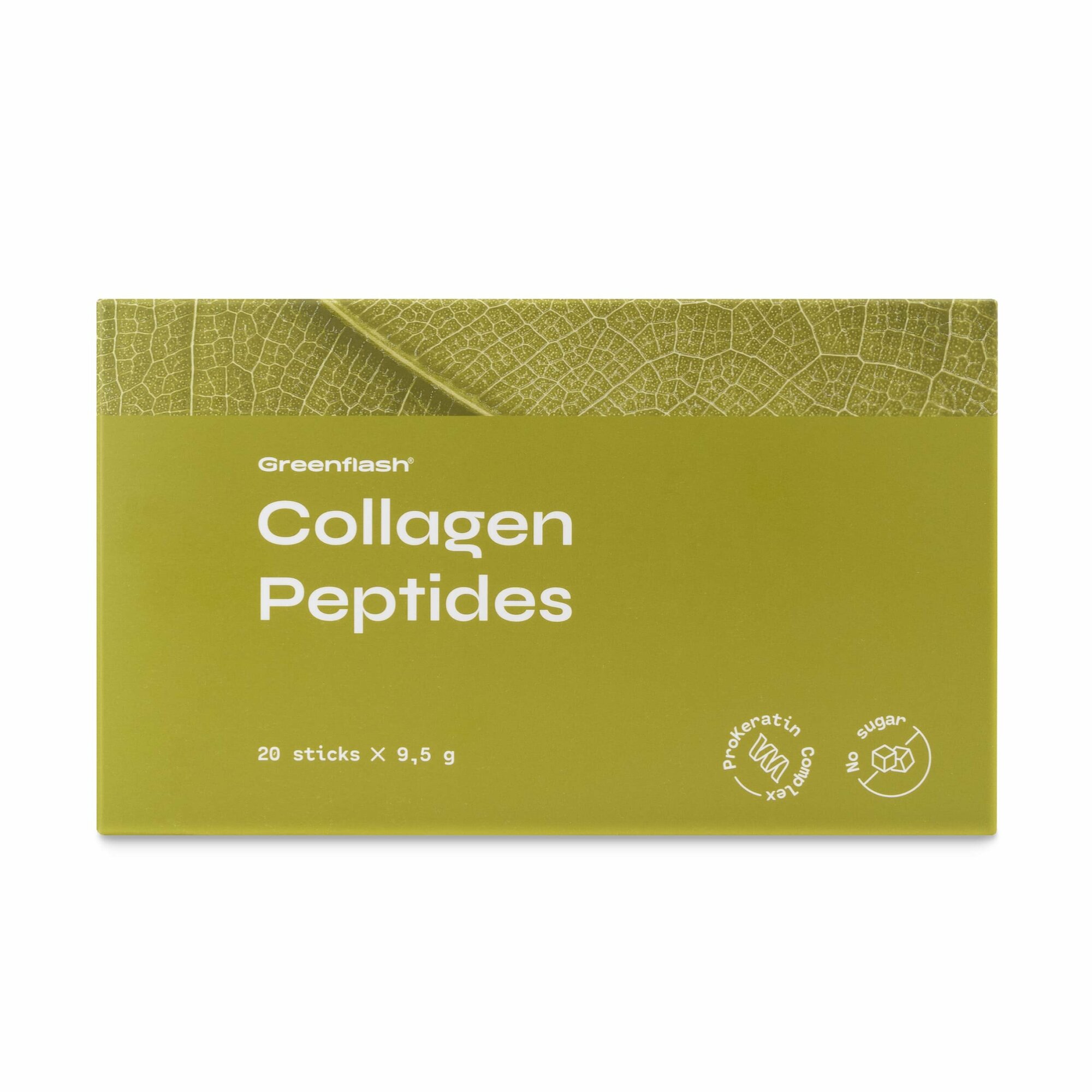 Collagen Peptides — Коллаген Пептидс со вкусом зелёного чая 20 стиков по 9,5 г