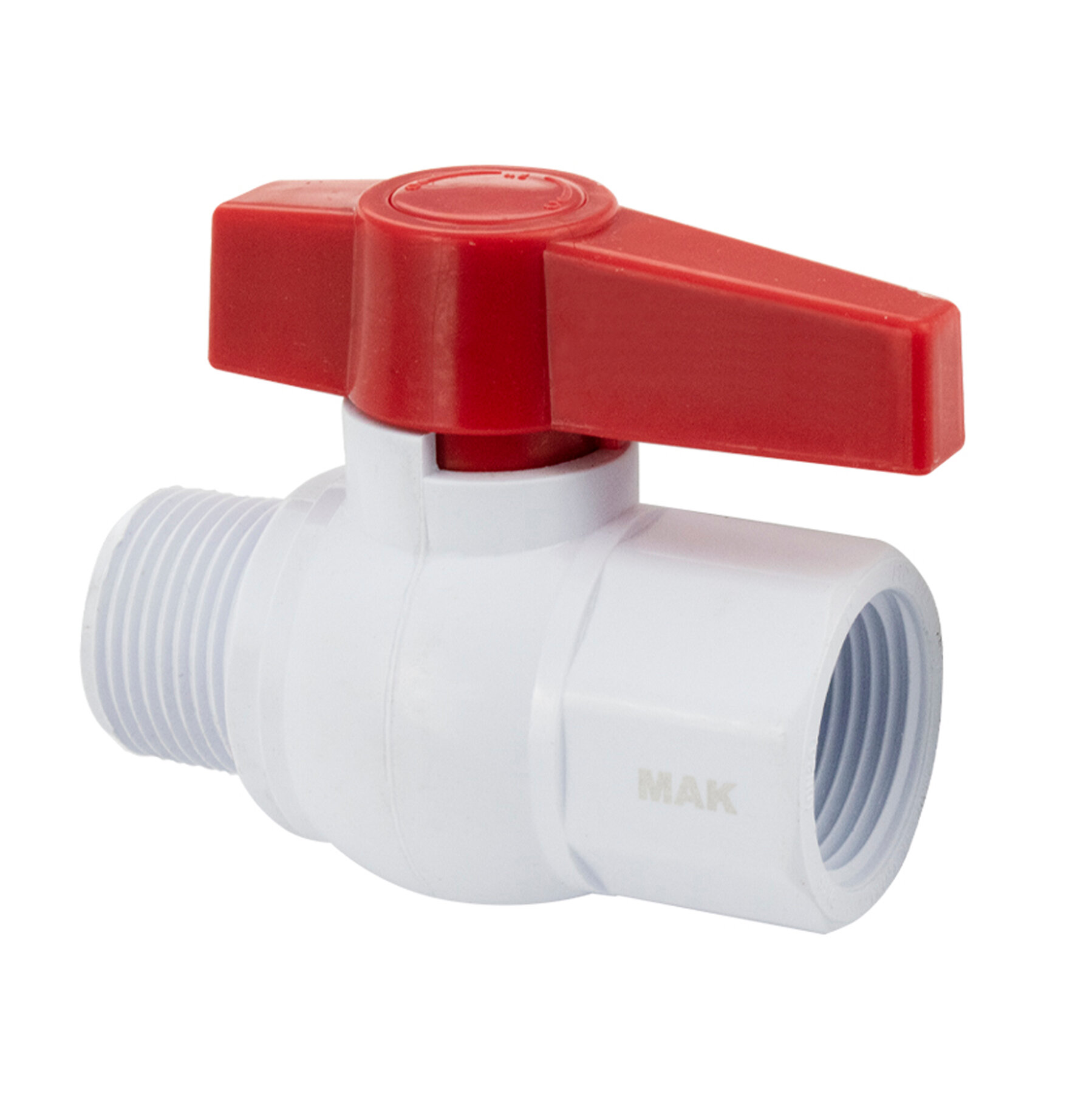 фото Кран шаровый из ПВХ 1" п/м ручка МАК