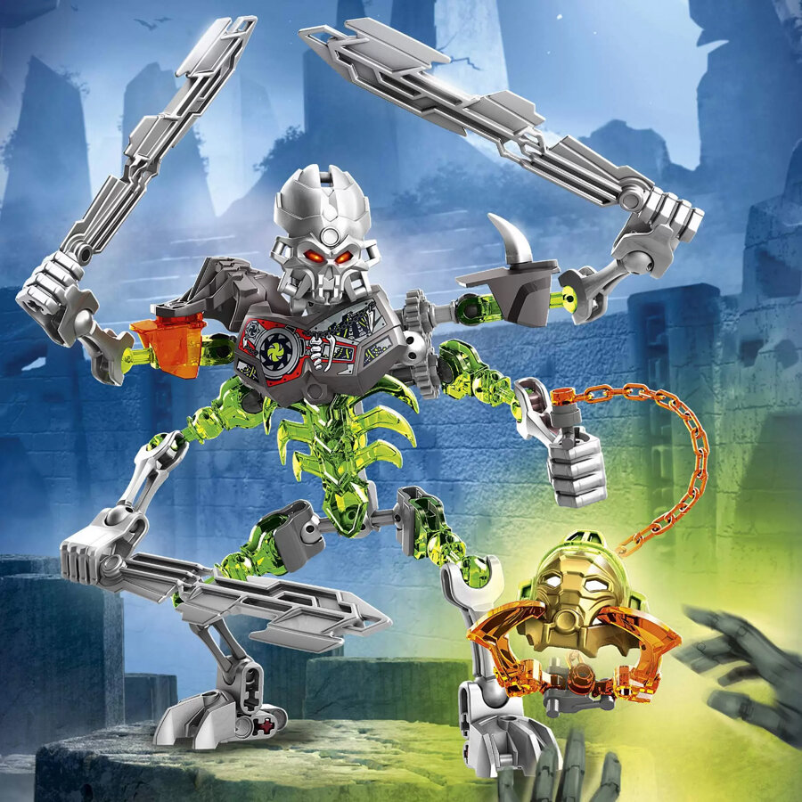 Фигурка сборная / конструктор Bionicle / Череп-Рассекатель / 71 деталь