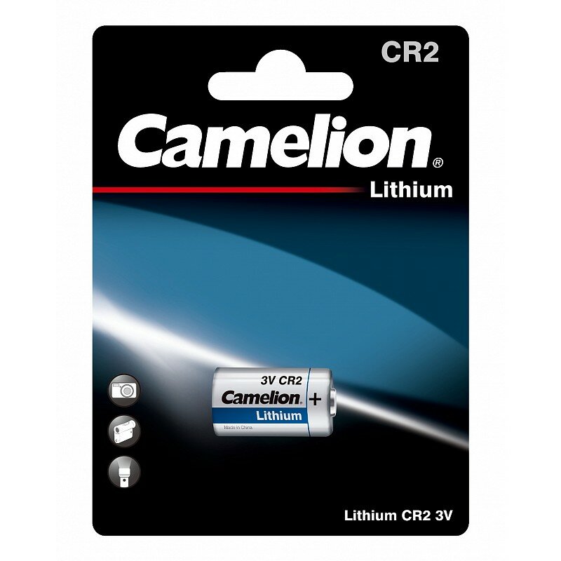 Camelion CR2 BL-1 (CR2-BP1, батарейка фото,3В), цена за 1 шт.