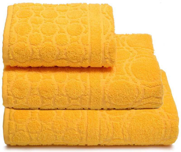 Полотенце банное Cleanelly, Махровая ткань, 100x150 см, желтый, 1 шт.