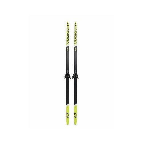 фото Лыжи 180см vuokatti степ с креп. 75мм black/yellow