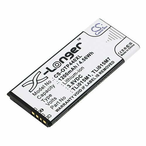Аккумулятор для Alcatel TLi015MA, TLi015M1, роутера TCL Link Zone MW42V, Alcatel Pixi 4 (4.0) OT-4034D - CS-OTP440XL от компании Cameron Sino