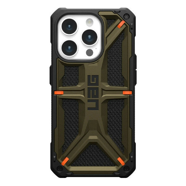 Чехол Uag Monarch для iPhone 15 Pro 6.1" зеленый (Kevlar Element Green) (11427811397B)