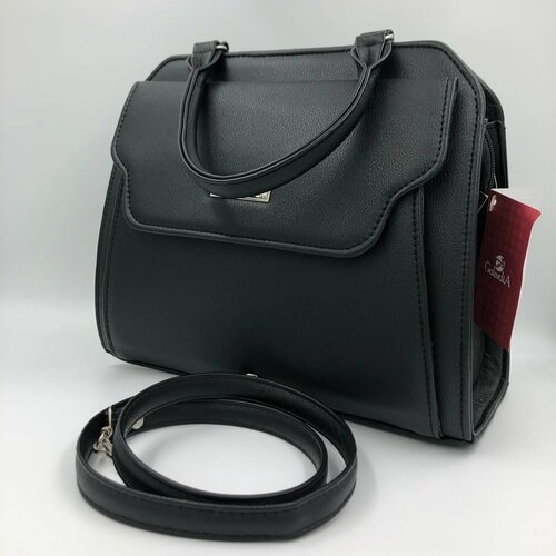 фото Сумка , фактура матовая, гладкая, черный без бренда