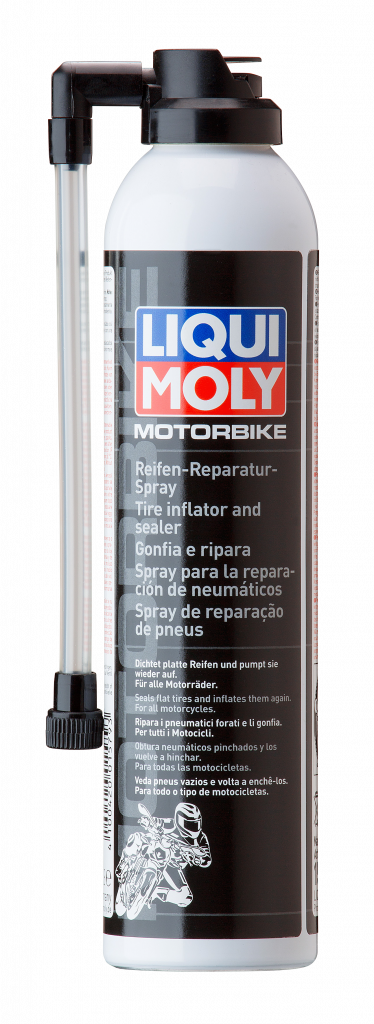 Герметик для ремонта мотоциклетной резины LIQUI MOLY Motorbike Reifen-Reparatur-Spray 0,3л