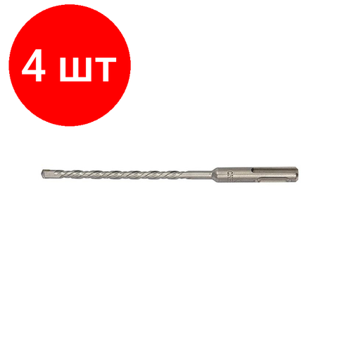 Комплект 4 штук, Бур по бетону СИБРТЕХ SDS-plus 6 x 160mm (70555)