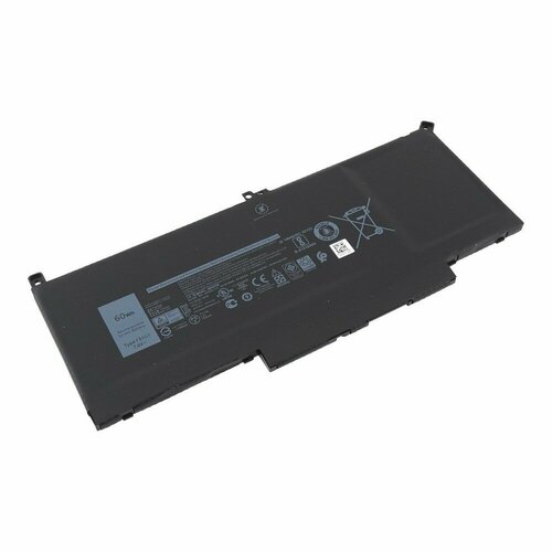 Аккумулятор для ноутбука Dell Latitude 12 7290, 13 7380, 7390, 14 7480, 7490, F3YGT, MYJ96, 2X39G аккумуляторная батарея для ноутбука dell latitude 7390 71tg4 11 4v 3745mah