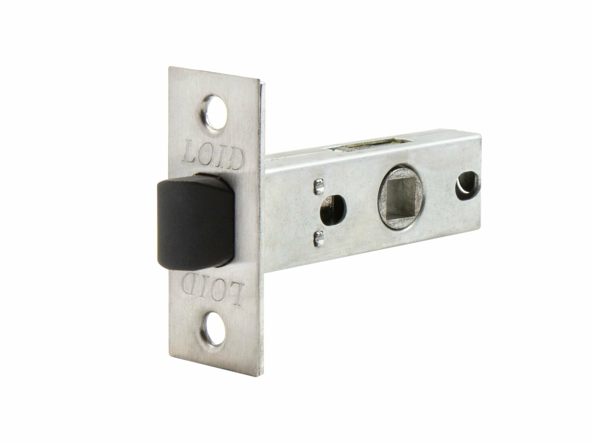 Защелка бесшумная межкомнатная дверная Loid 8-45 PL SN Матовый хром (для дверных ручек с квадратом 8 мм)