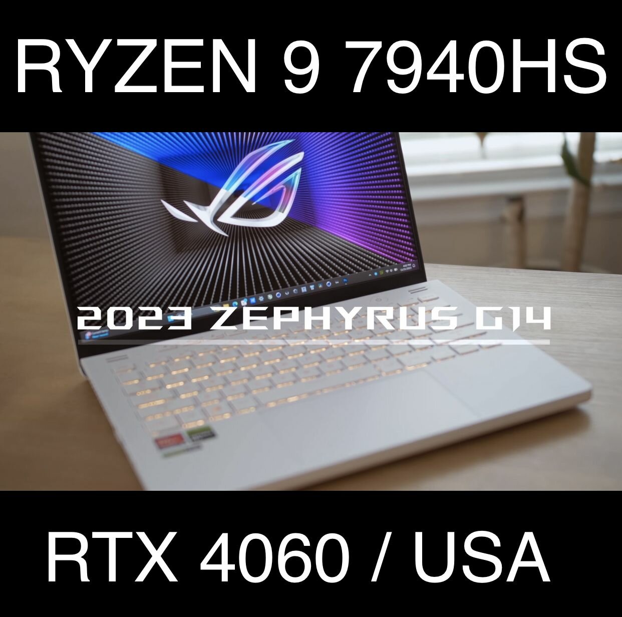 Asus ROG Zephyrus G14 Ryzen 9 7940HS / RTX 4060 / 32GB / 2.5K 165HZ 500NIT