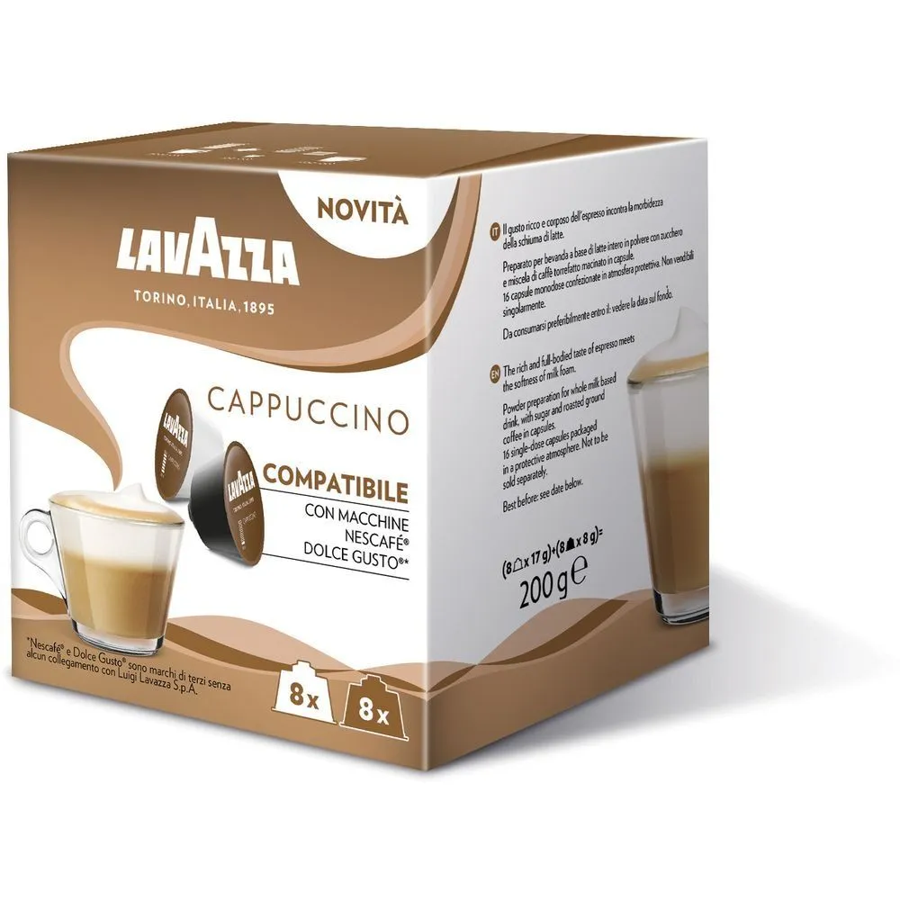 Кофе в капсулах Lavazza Dolce Gusto Cappuccino, 16 капсул, 8 порций - фотография № 4