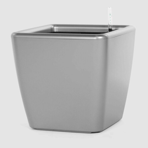Кашпо для цветов с автополивом Greensun d28см RA2825 серебро, горшок для цветов