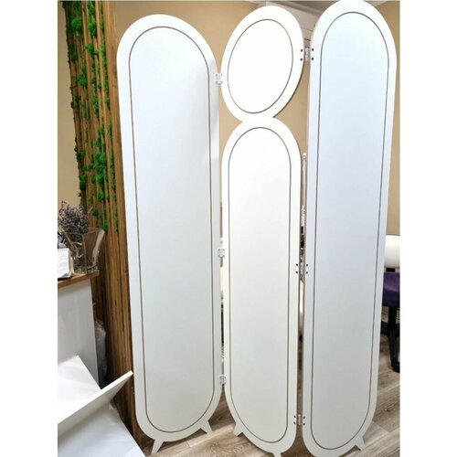 Ширма перегородка для зонирования комнаты. Для салона красоты. Модель 