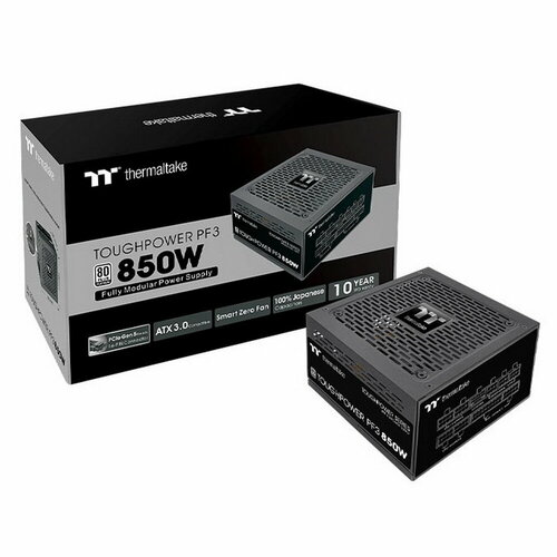 Toughpower PF3 PS-TPD-0850FNFAPE-3 0850W/Fully Modular/Non Light/Full Range/Analog/80 Plus Platinum/ PS-TPD-0850FNFAPE-3 0850W/Fully Modular/Non Light/Full Range/Analog/80 Plus Platinum/EU/100% JP CAP/All Flat Cables/Gen 5