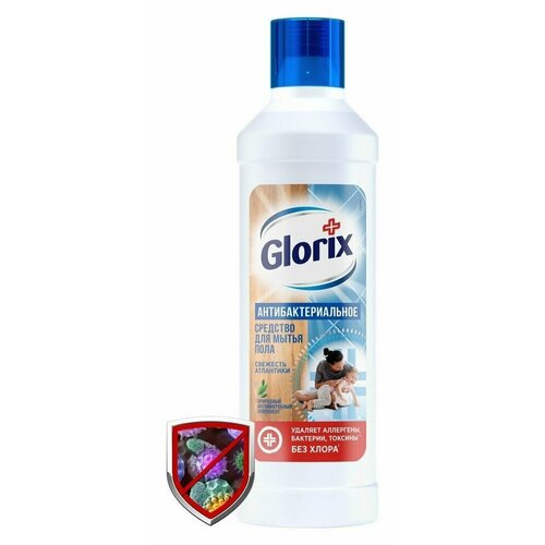 Glorix Средство для мытья пола, свежесть Атлантики, 1 л