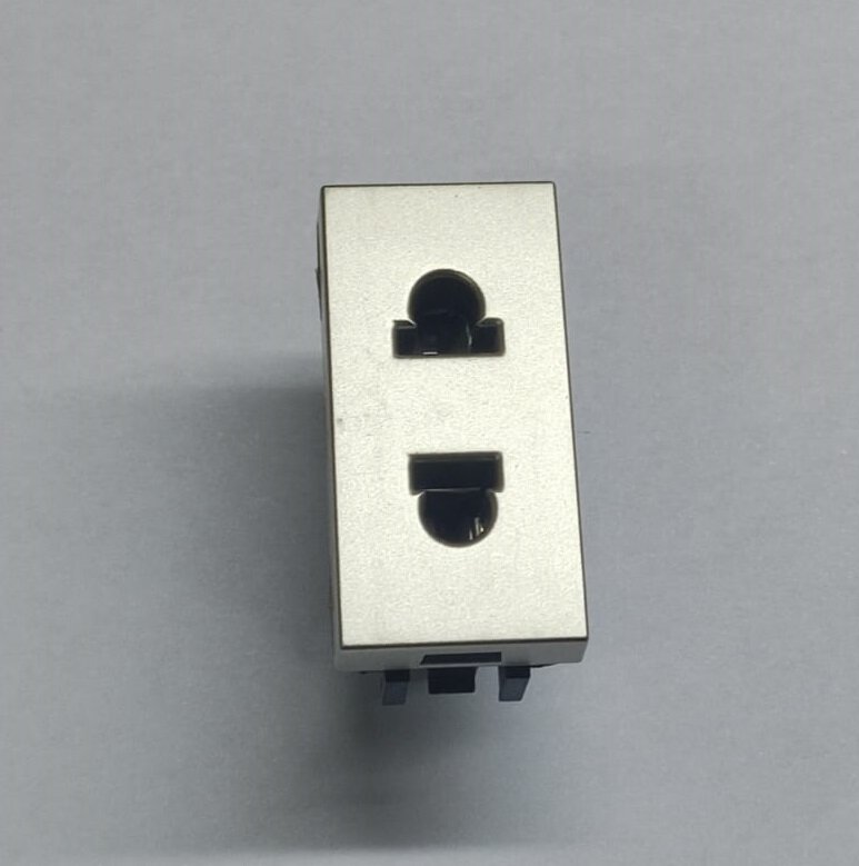 фото ABB NIE Zenit Шампань Розетка б/з евроамериканский стандарт 1 мод