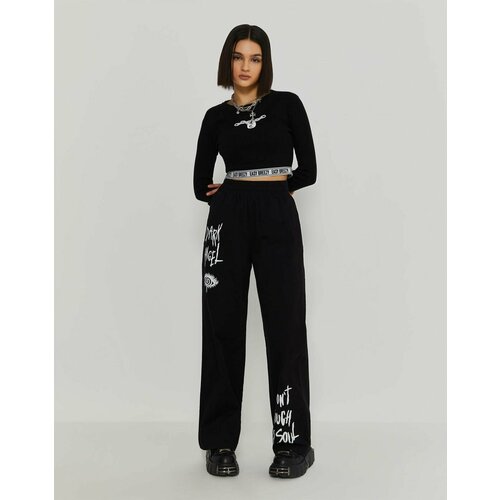 фото Брюки gloria jeans, размер 10-12л/146-152, черный