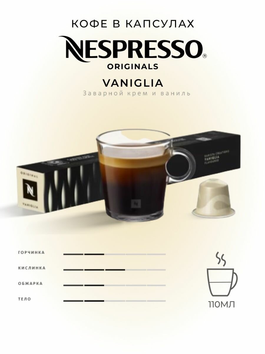 Капсулы для кофемашины Nespresso VANIGLIA