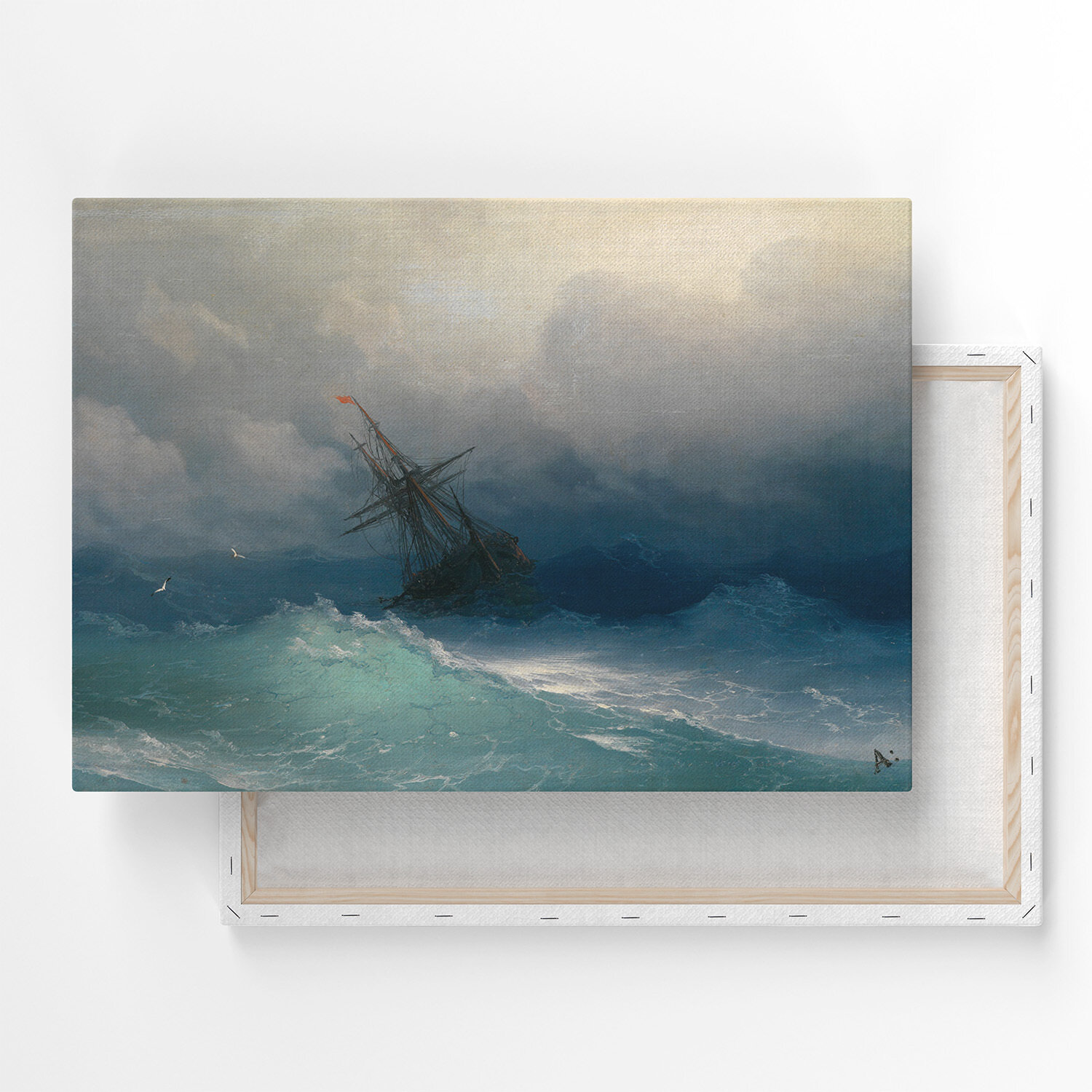 Картина на холсте с подрамником / Aivazovsky Ivan / Айвазовский Иван - Корабль в неспокойном море