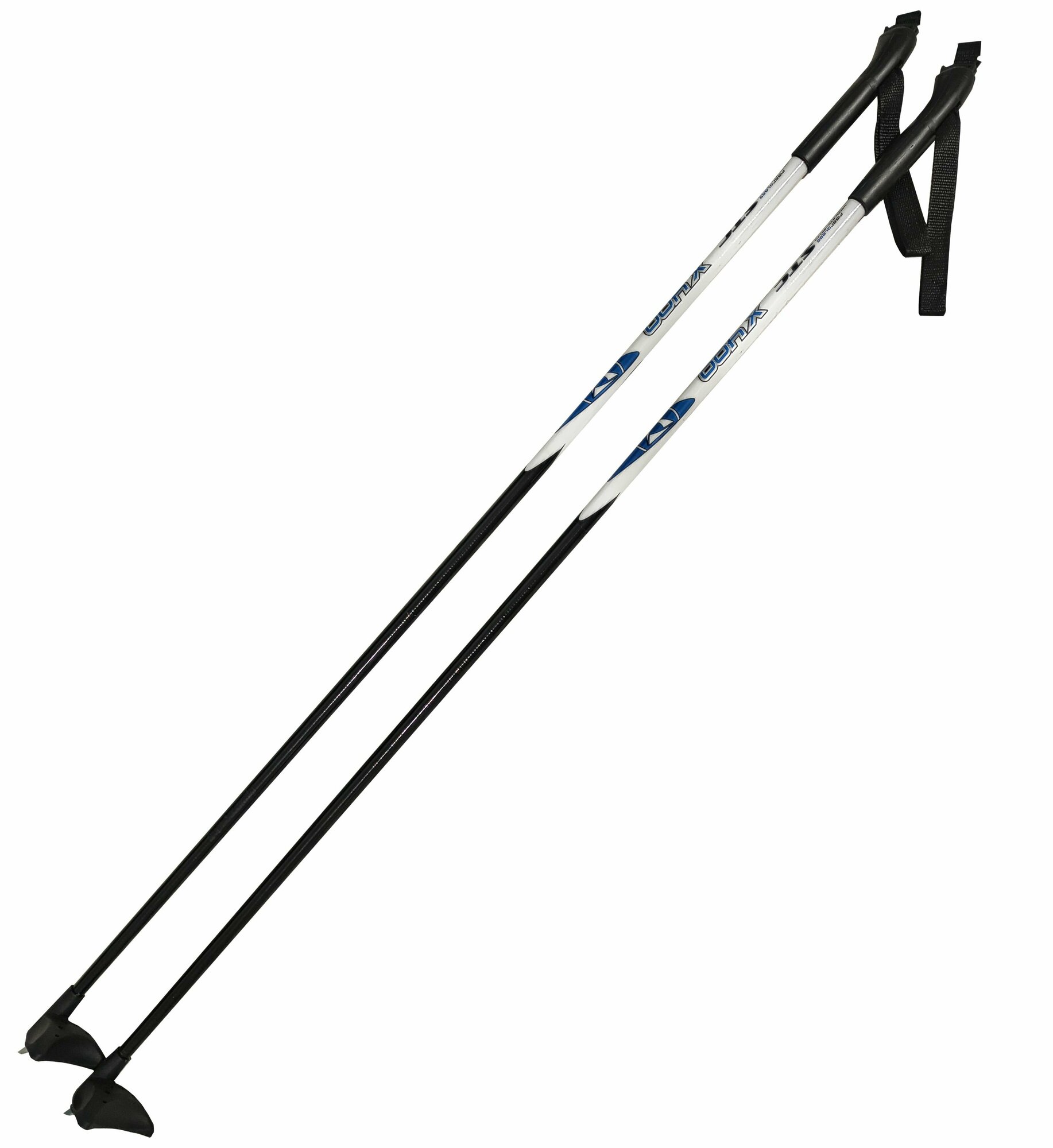 Палки лыжные стеклопластиковые STC X400 (голубой) 115см