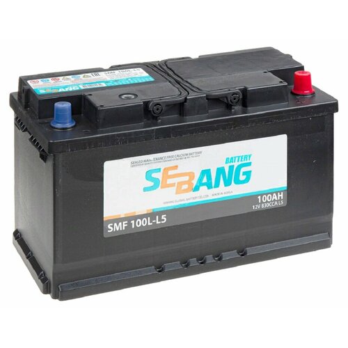 Аккумулятор автомобильный Sebang SMF 100L-L5 100 А/ч 830 А обр. пол. Евро авто (353x175x190)