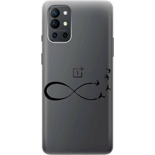 Силиконовый чехол на OnePlus 9R / ВанПлюс 9Р с 3D принтом Infinity прозрачный силиконовый чехол на oneplus 9r ванплюс 9р с 3d принтом rat прозрачный