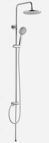 Изображение товара Душевая система VODA VST1000-2 с телескопической стойкой и верхним душем