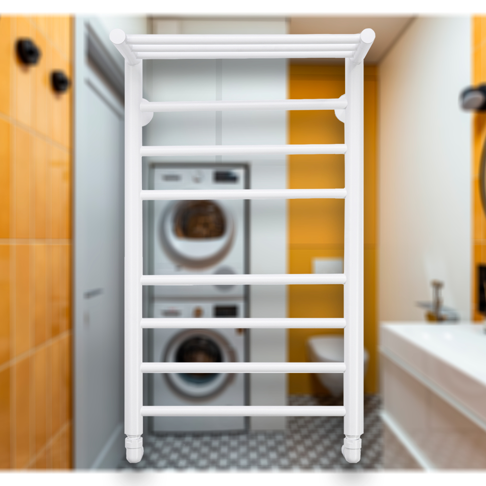 фото Полотенцесушитель водяной Comfysan Luce W-8 80/50 с полкой, белый