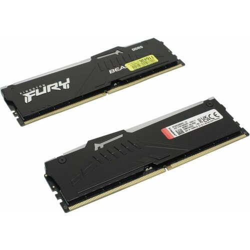 Kingston Модуль памяти FURY Beast KF556C40BBAK2-64 DDR5 64GB Kit 2x32GB 5600MHz 2119900₽