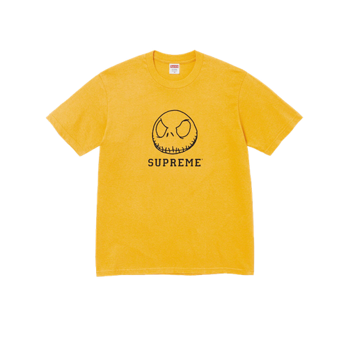 Футболка Supreme Skeleton Tee (FW23), размер M, желтый