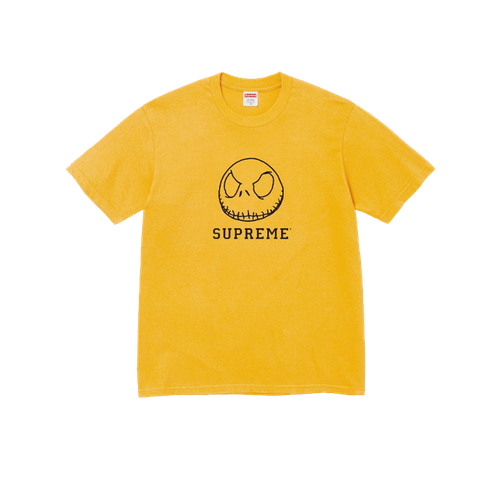 Футболка Supreme Skeleton Tee (FW23), размер L, желтый