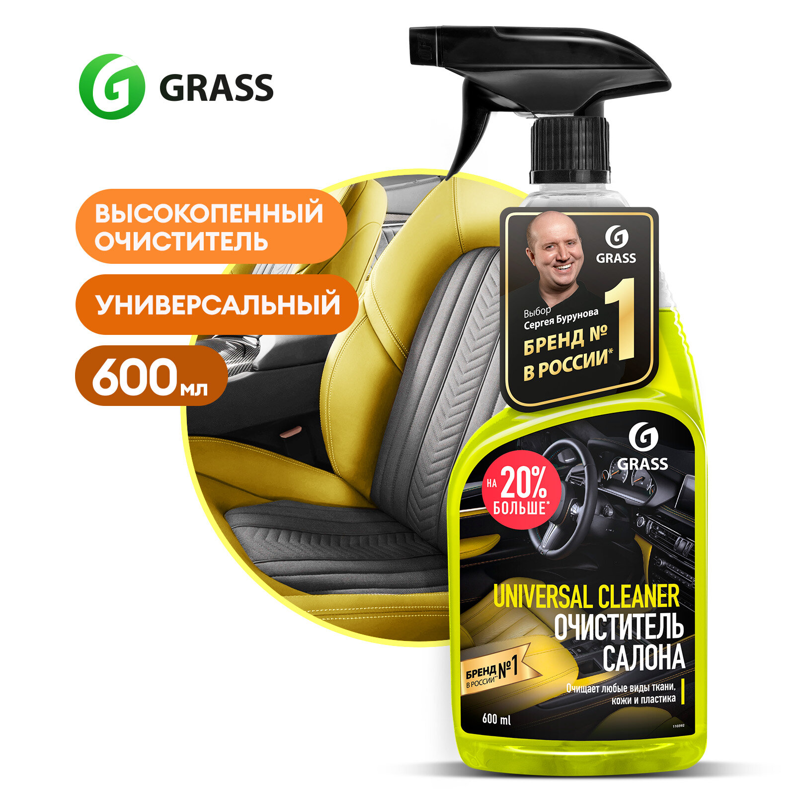 Grass Набор по уходу за салоном автомобиля 800625, 1.646 кг