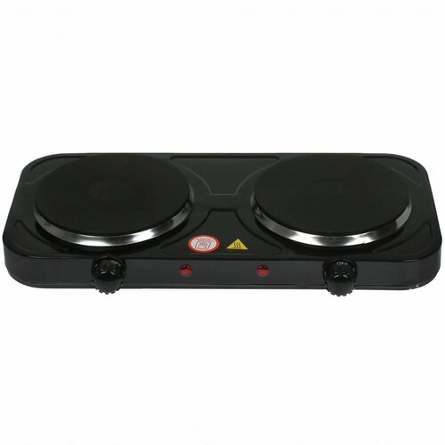 Плитка электрическая настольная TechFurn 2 конфорки 2000Вт черный 449000₽
