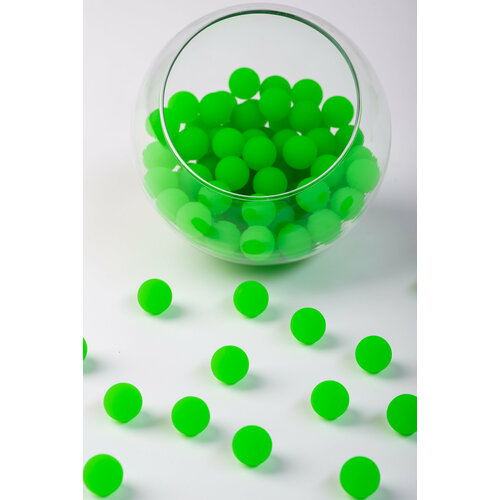 Мячи прыгуны Неоновый шейк зеленый 25 мм 100 шт