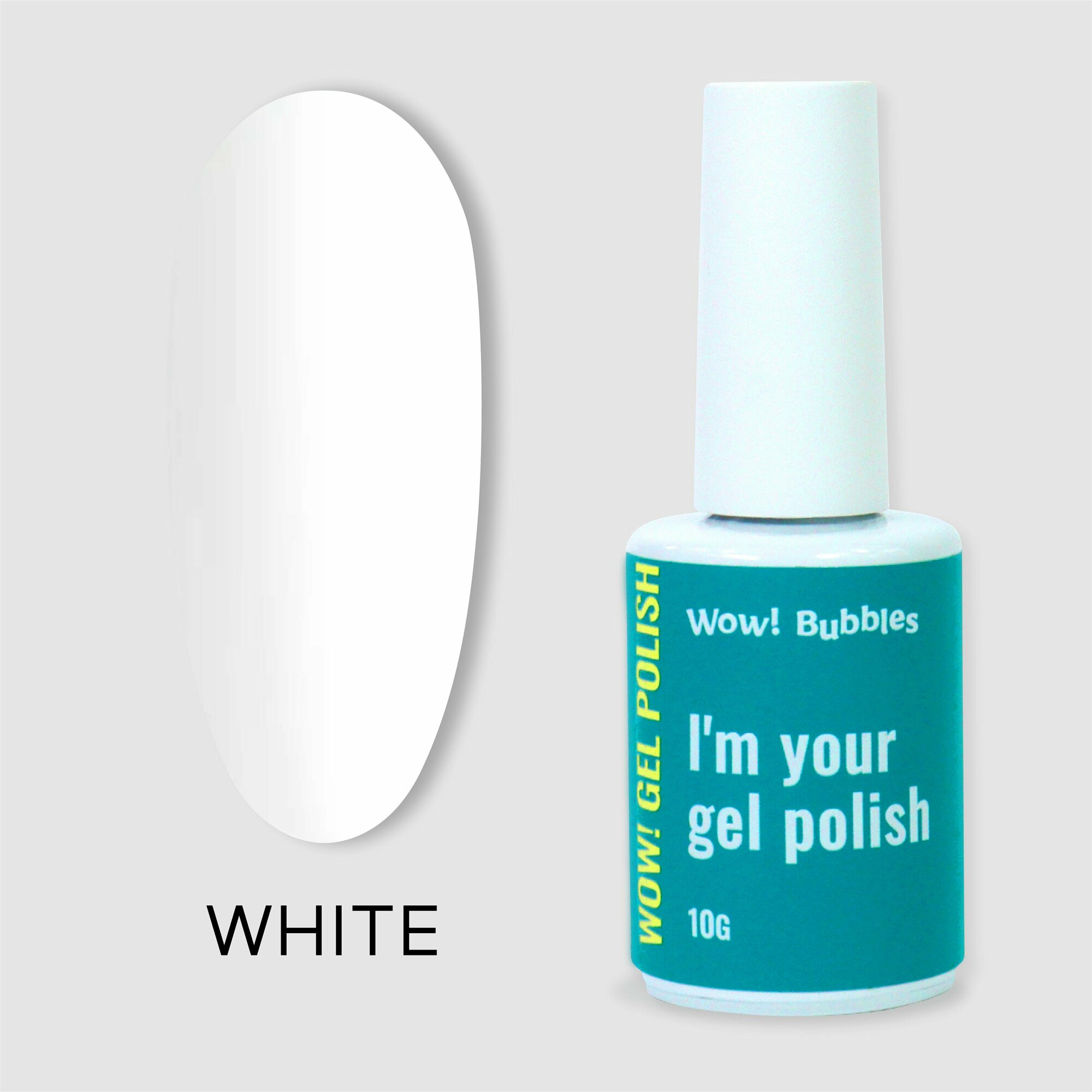 фото Белый Гель-лак для ногтей White 10g