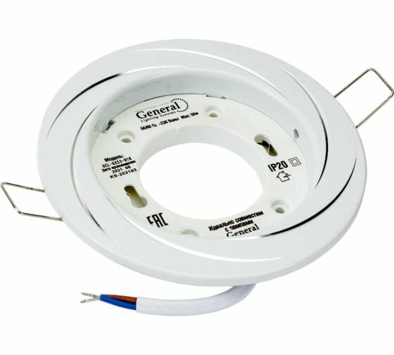 Встраиваемый светильник General GCL-GX53-H18-W 661225 - фото №5