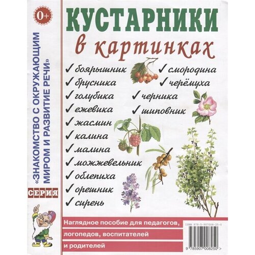 Кустарники в картинках. Наглядное пособие для педагогов, логопедов, воспитателей и родителей портреты детских писателей хх век наглядное пособие для педагогов логопедов воспитателей родителей