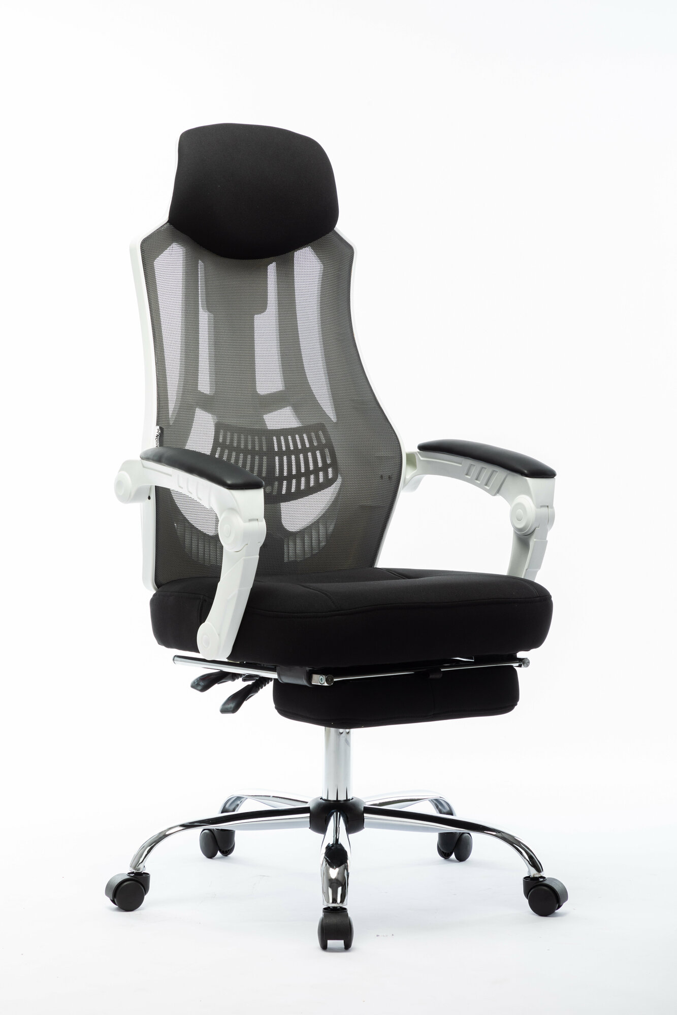 Компьютерное кресло NORDEN 007 New для руководителя, обивка: сетка/текстиль, цвет: белый/черный