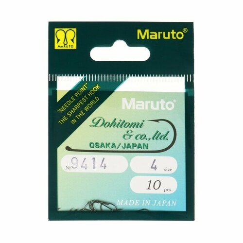 фото Крючки универсальные maruto 9414, цвет bn, № 4, 10 шт.