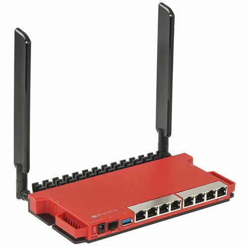 mikrotik l009uigs 2haxd in маршрутизатор wi fi 6 2 4ггц 8 1gbit 1 sfp 2 5gbit Wi-Fi роутер MikroTik L009UiGS-2HaxD-IN