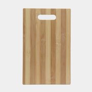 Доска разделочная деревянная для кухни бамбуковая 28 х 17,7 х 0,8 см