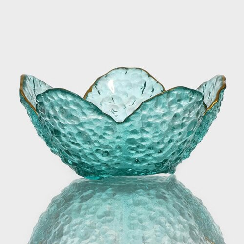 Салатник стеклянный фигурный «Цветок», 150 мл, 12×5 см (1шт.)