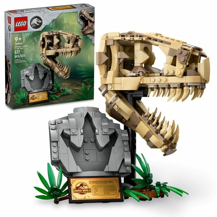 76964 Конструктор LEGO Jurassic World Tyrannosaurus rex skull Череп тираннозавра 577 деталей
