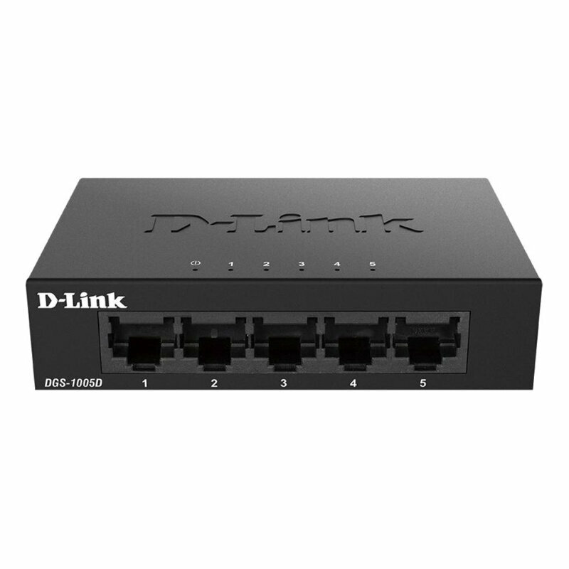 Коммутатор D-Link, L2 Unmanaged Switch, 5x10/100/1000Base-T (DGS-1005D/J2A), 1517358