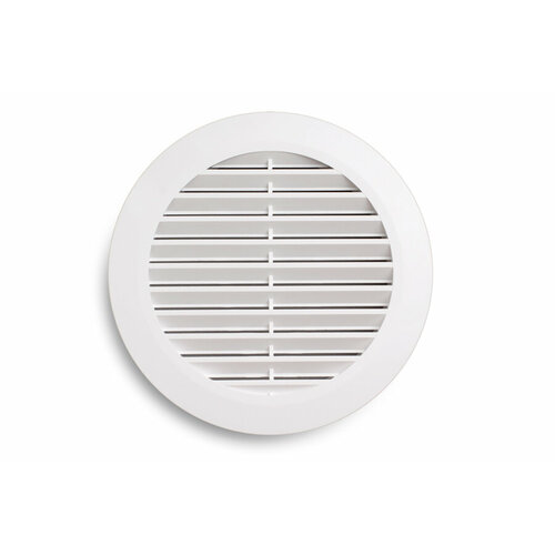 Вентиляционная решетка с кольцом 100 мм белый PROFI (12 шт.)