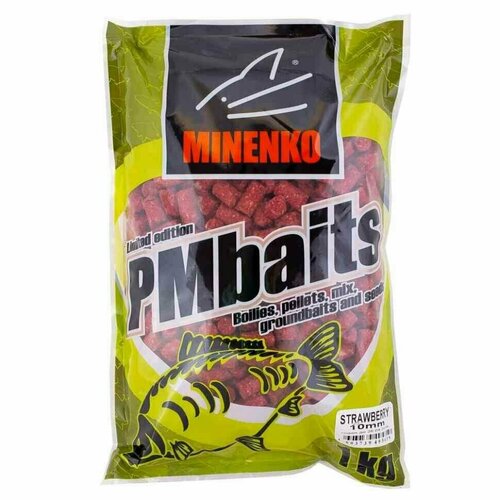 Пеллетс MINENKO STRAWBERRY (клубника) 10ММ(1кг)