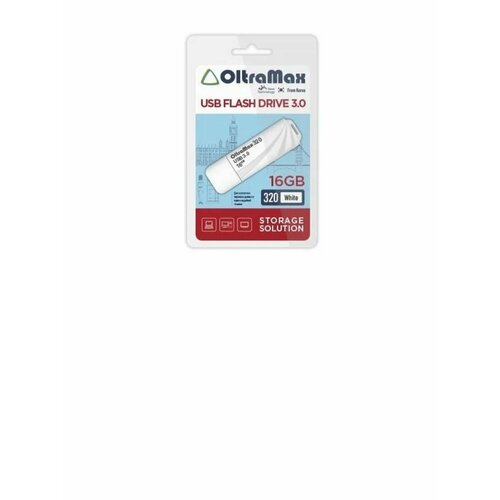 USB флеш накопитель OM-16GB-320-White USB 3.0 oltramax om 128gb 320 black usb 3 0